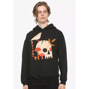 Hot Topic Hoodie Men's Large Black Skull -I Don't Know How But They Found Me